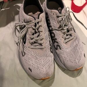 Brooks Light Gray Athletic Shoes